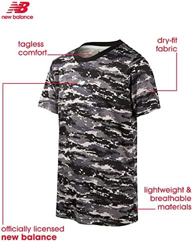 Спортна тениска New Balance за момчета - от 2 опаковки спортни ризи Active Performance Dry-Fit с къс и дълъг ръкав