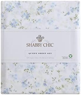 Shabby Chic® - Спално бельо King, Мека и Дишаща Комплект спално бельо от Органичен Памук, Начало Декор на цветчета