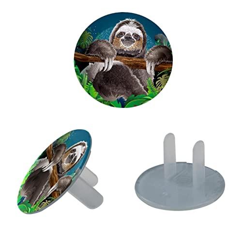 Капачки за контакти Relax Sloth 12 Бр. - Защитни капачки за контакти, за деца – Здрави и устойчиви – Лесно да защитават