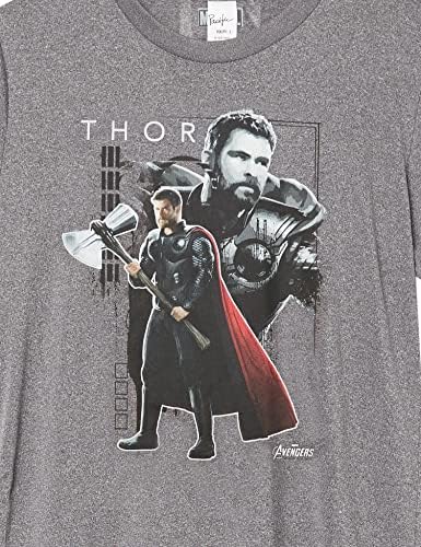 Тениска Marvel Kid ' s Thor Reflects, цвят Дървени Хедър, Голям