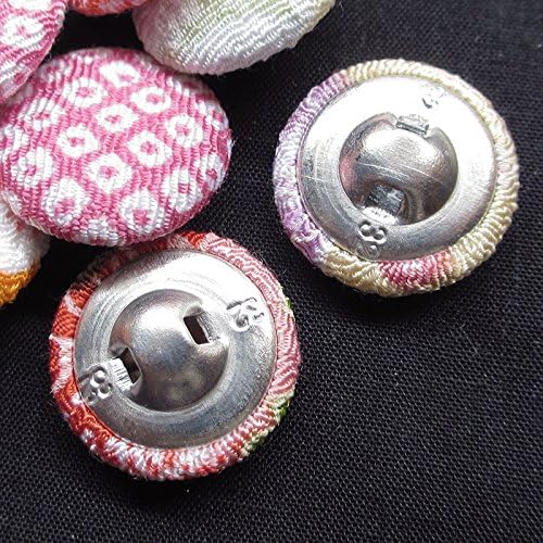 Нов Микс 20pcs Розова Тъканно Покритие Кръгли Метални Копчета 20 мм Облекла Craft