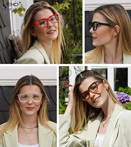 Eyekepper ще Спести 10% на 4 опаковки очила за четене със синьо светофильтром и 4 опаковки кв. компютърни ридеров за жени