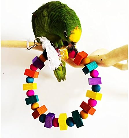 JJ Store Играчки за птици-Папагали, Цветни Слот за Подстригване, Дъвчащи Играчки