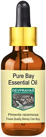 Етерично масло Devprayag Pure Bay (Пимента кистевидная) със Стъклен капкомер, Дистиллированное пара, 30 мл (1 унция)