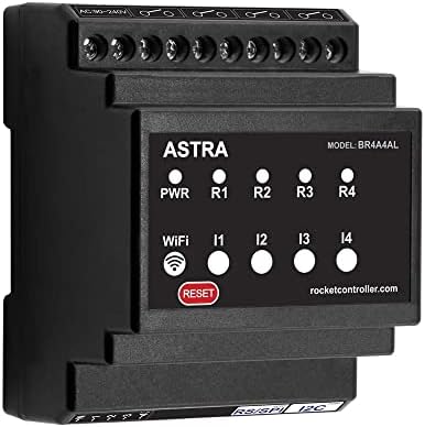 Базов контролер ASTRA SMART HOME, микроконтролер ESP32, 4 релейни 16A, 4 входа за променлив ток, захранване с