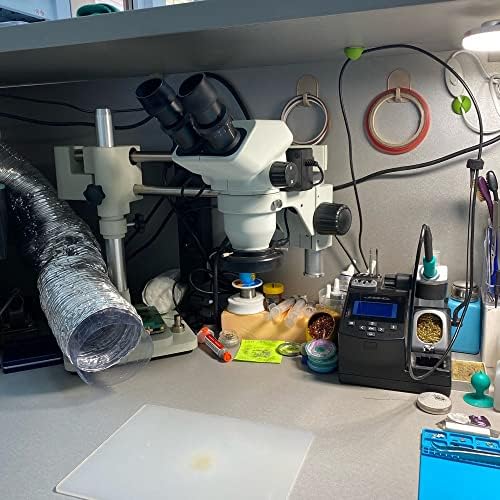 DLOETT Универсален Двоен Бум на Лабораторен и Промишлен Увеличение Тринокулярный Стереомикроскоп Поставка Притежателя