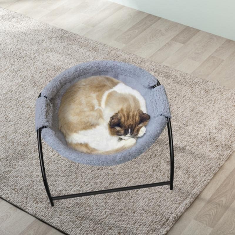 LEPSJGC Домашен Хамак за котки, Кръгла Мека Хамак за котки, Удобен люлеещ се стол, Подвижни домашен любимец (Цвят: E, размер: