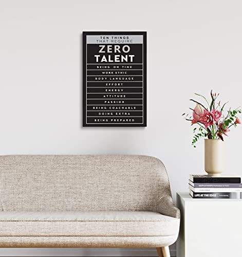 Pavaieics 10 Неща, които изискват Нулев талант Мотивационен Плакат Платно Стенни Артистични Щампи Нула Талант Положителни