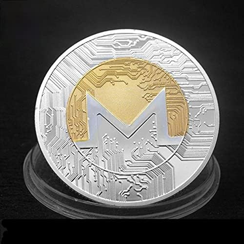 Монеро Монета Криптовалюта Монета Физическа Крипто Са Подбрани Подарък Сребърно Покритие Монета Възпоменателна Монета
