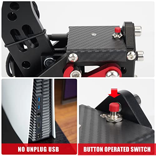 Htostar Racing USB Upgrade на ръчната спирачка 2-В-1, е Съвместима с PS4/5 + КОМПЮТЪР, съвместим с G29 T300, за професионалния