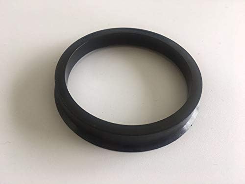 NB-AERO 4 бр. Черни полиуглеродные пръстени за ступиц от 71,12 мм (колелце) до 63,9 мм (Ступица) | Централно пръстен за главината