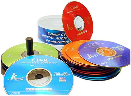 KHypermedia 80 Минути /700 MB 8X CD-R дискове за цифрово аудио (Neon, 25 броя в опаковка)