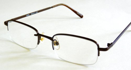 (2 двойки) Foster Grant + 1,00 Кафяви Очила в метални рамки 1/2 инча -H29- + + ПОДАРЪК КАЛЪФ СТЪКЛЕНА и КЪРПА ЗА ПОЧИСТВАНЕ