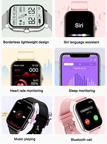 Смарт часовници - 1,7-инчови умни часовници с пълен сензорен екран, които могат да се обаждате и да изпращате текстови съобщения,