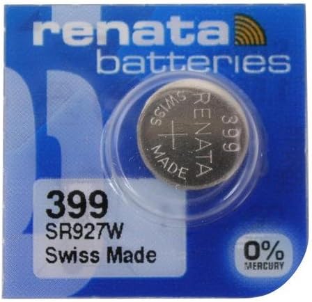 Батерия за часовник Renata швейцария производство на Tanya 399 или SR927SW или AG7 1,5 (5 батерии, 399 или SR 927