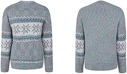 ayaso Дамски зимни пуловери оверсайз с V-образно деколте и дълъг ръкав, блузи с припокриване, ежедневни блузи, раирана
