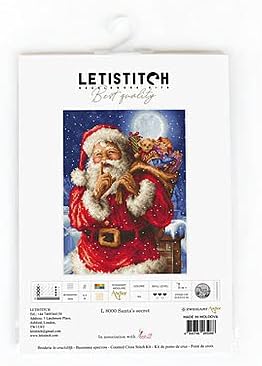 Комплект за бродиране счетным кръст Santa ' s Secret Leti L8000 Комплекти за бродерия на кръстат бод на Коледните празници