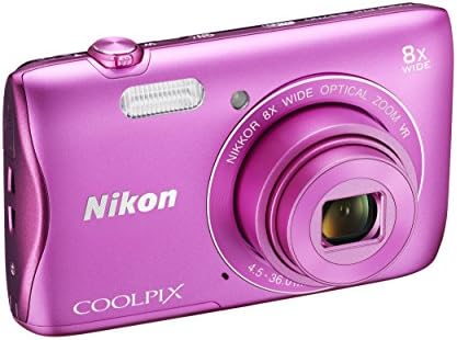 Цифров фотоапарат Nikon COOLPIX S3700 с 8-кратно оптично увеличение и вграден Wi-Fi (розов)