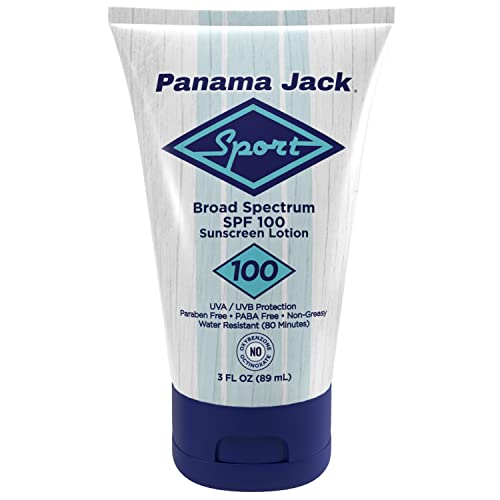 Слънцезащитен лосион Panama Jack Sport с SPF 100, защита от UVA / UVB лъчи широк спектър на действие, ниско съдържание