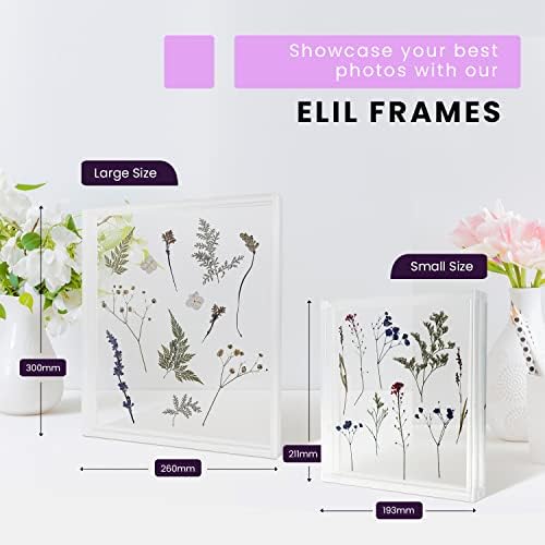 Мини-рамки за снимки Elil Instax с прессованными цветове В комплект - Малка Акрил рамка на дисплея и Стилен Декор