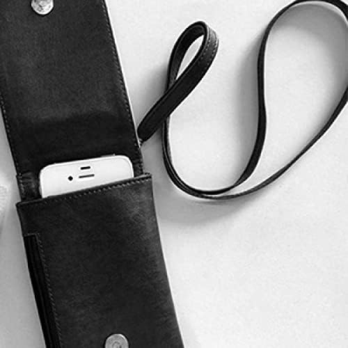 Национален Герб Сао Томе и Принсипи, в Чантата си за Телефон, Окачен в Чантата си за Мобилен Телефон, Черен Джоба