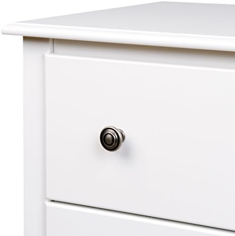 Нощно шкафче Sonoma с 2 чекмеджета, бял