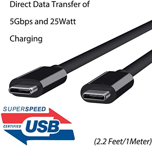 Работи на кабел USB Type-C за директно зареждане и трансфер на данни за OnePlus RT с две USB-C 2 5 gbps! (625 Mbps)