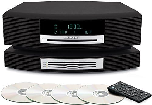 Музикална система Bose Wave с 3 аксесоари за смяна на няколко cd-та с дистанционно управление - Графитово-сив