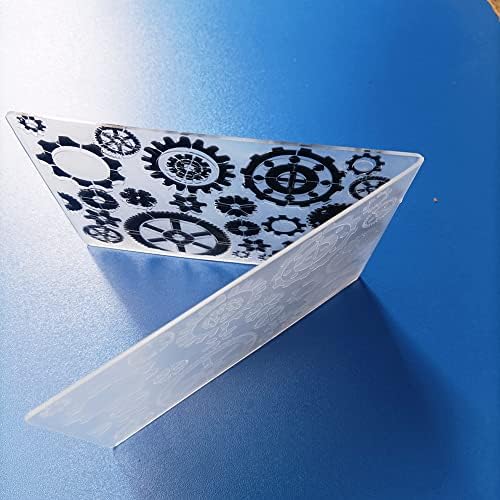 Пластмасова папка за релеф размер A6 (4-1 / 8 x 5-13 / 16 | Назъбени колела) Хартиени Изделия Пластмасови Текстурирани-важните