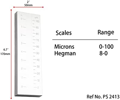 Едноканален Сензор тънкостите на мелене Gage Grindometers 0-100um Hegman 8-0