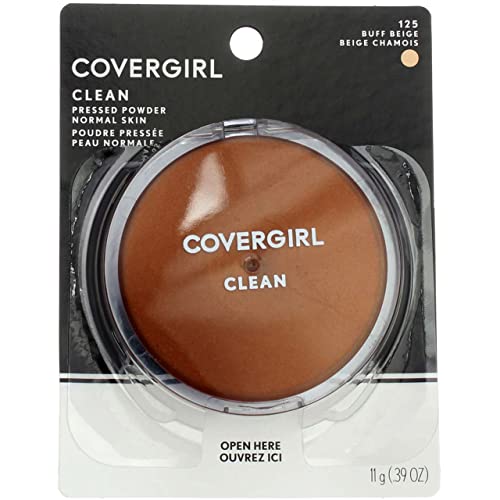 Компактна пудра на прах CoverGirl Clean Pressed Powder, бежов цвят [125], 0,39 грама (опаковка от 4 броя)