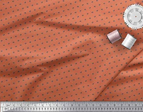 Плат от futon джърси Soimoi, плат с триъгълен принтом и малка фигура, ширина 58 см