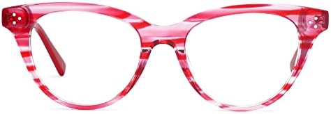 Zeelool Модни Рамки за очила Cat Eye за жени с безрецептурными Прозрачни лещи ZWA079045