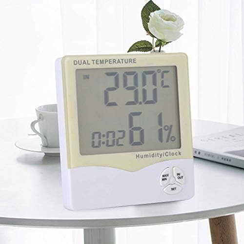 WALNUTA Дигитален Термометър-Влагомер за помещения с Датчик за Влажност, Точен Измерител на Контрол на влажността
