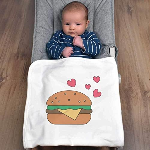 Памучно Бебешко одеало /Шал Azeeda 'Burger & Hearts' (BY00026928)