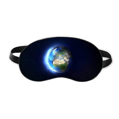 Синьо-Бяла Планета Земя Sleep Eye Shield Мека Нощна Превръзка На Очите, Сивата Чанта За Носене