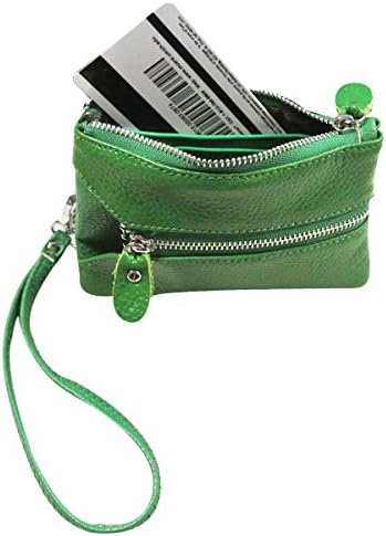 Цветен Портфейла-гривна от естествена Кожа Wrapables®, Зелени