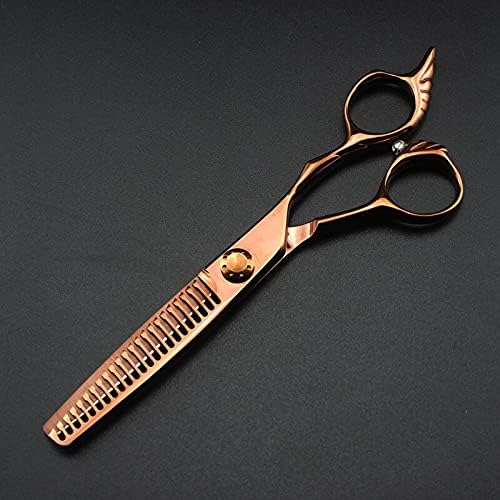 Ножица за подстригване на коса, 6 инча Японската стомана червено Череп фризьорски ножици за рязане на фризьорски макас Филировочные