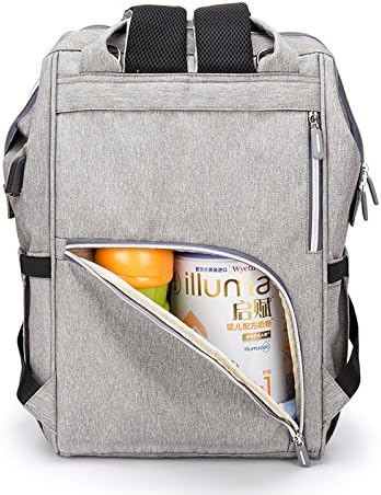 Чанта за памперси Whalitai, за носене на майката и на детето, на улицата, много място, с правилния размер, водоустойчив