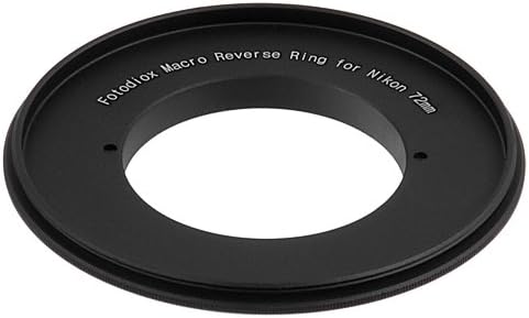 Обектив с филтрираща дърворезба Fotodiox RB2A 72 мм, адаптер за монтиране на камера с обратен пръстен за макро