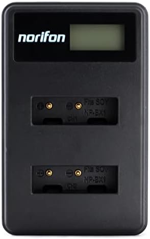 NP-BX1 Двухканальное LCD USB зарядно устройство за Sony Cyber-Shot DSC-RX100, DSC-RX100 II, DSC-RX100 III,