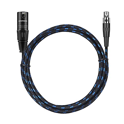 Аудио кабел DREMAKE Mini-XLR с 3-пинов конектор за свързване на до 3-номера за контакт конектора XLR, 5 Метра,