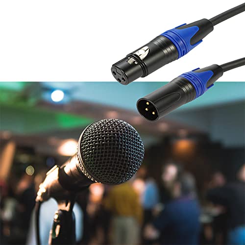 Удобен микрофон кабел XLR от мъжете за една жена с черно и златно покритие | Медни проводници 16AWG [Микрофонные кабели