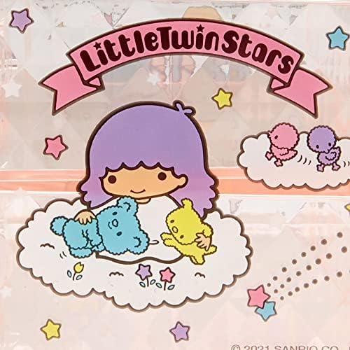 Sanrio Little Twin Stars 055743 Блестящ Прозрачен Сундучок за подреждане
