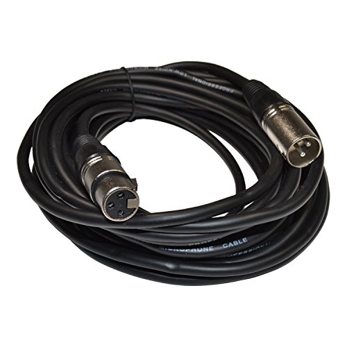 Микрофон кабел HQRP XLR-XLR (3-пинов M/F, 25 фута) за микрофони Shure PG57-XLR, PG81-XLR Sun Meter