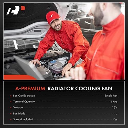 Вентилатор за охлаждане на радиатора на двигателя A-Premium в събирането, съвместим с Chevrolet Spark 2013 2014 2015, L4