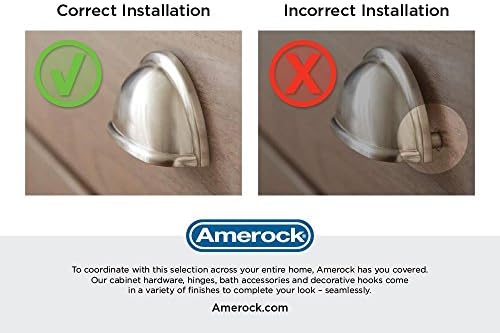Amerock | чекмеджето за чаши | Сатинированный Никел | 3 инча (76 мм) от център до център | чекмеджета за чаши | 10 опаковки