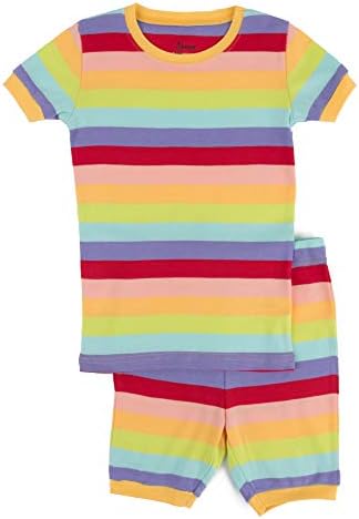 Пижама с къси панталони в ивица от Leveret за бебета и малки деца, Пижамный комплект от 2 теми, Пижами, изработени