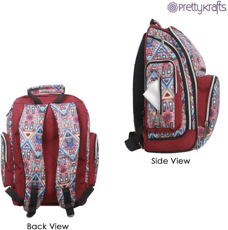 Чанта за памперси PrettyKrafts /Раница за памперси за майки / Идеална чанта за бременни за пътуване и на открито,