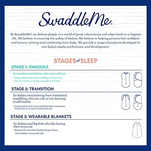 Оригиналната пелените SwaddleMe, размер Small, 0-3 месеца, 1 опаковка (Fields of Joy) е Лесна за използване пелените за